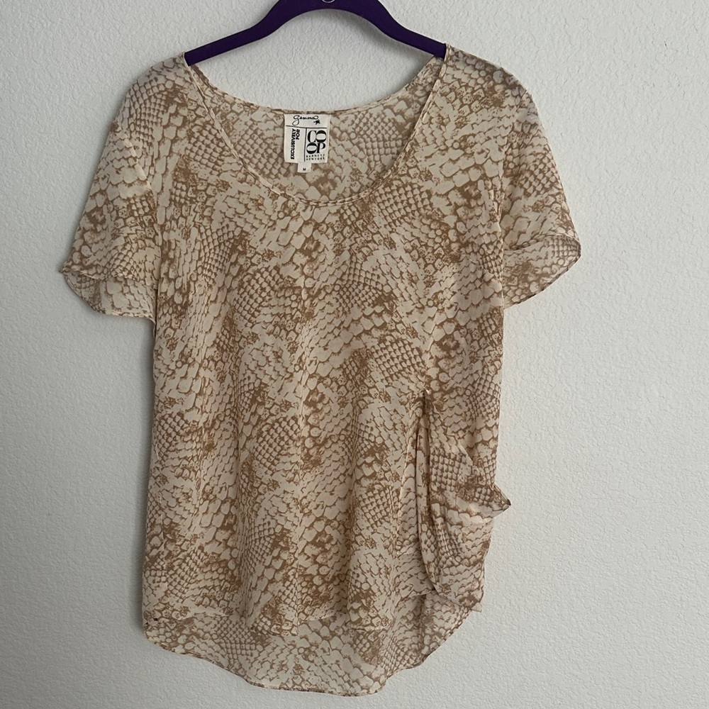 Gemma for Barney's CO OP 100% silk blouse M